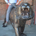 Estatua de bronce de alta calidad del tigre de Bengala del tamaño natural de la decoración del jardín